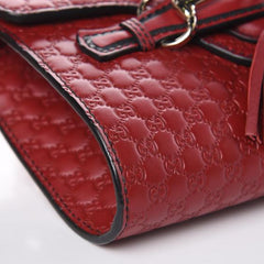 Gucci Emily Mini Micro Guccissima Bag Red