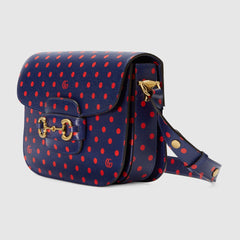 Gucci Gucci 1955 Horsebit Shoulder Bag Blue
