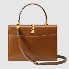 Gucci Sylvie 1969 Small Top Handle Bag Brown