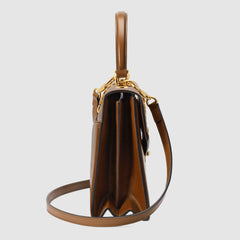 Gucci Sylvie 1969 Small Top Handle Bag Brown