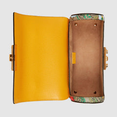 Gucci Padlock GG Flora Small Bamboo Shoulder Bag