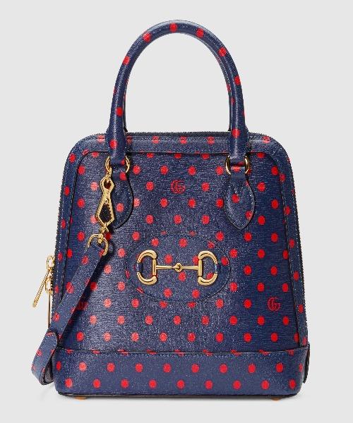 Gucci 1955 Horsebit Small Top Handle Bag Blue