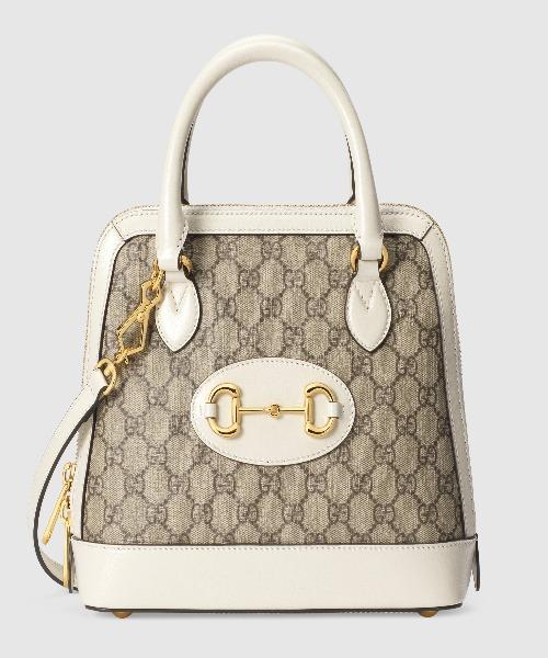 Gucci 1955 Horsebit Small Top Handle Bag White