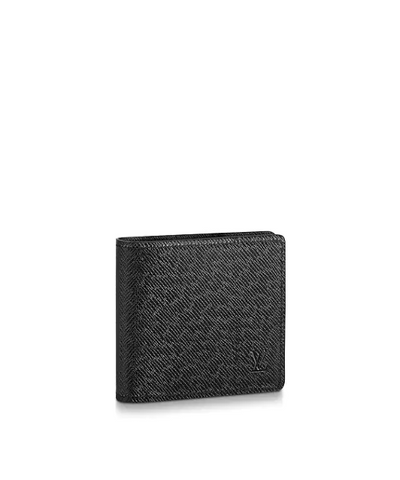 LV Multiple Wallet Taiga Leather Noir
