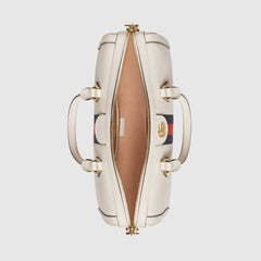 Gucci Ophidia Medium Top Handle Bag White
