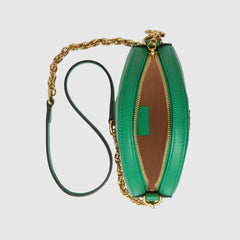 Gucci Ophidia GG Flora Mini Round Shoulder Bag Green