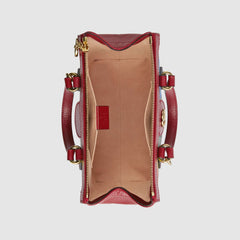 Gucci Ophidia GG Flora small tote bag red