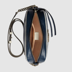 Gucci GG Marmont Matelassé Shoulder Bag Blue