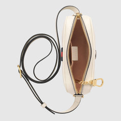 Gucci Ophidia Leather Mini Bag White