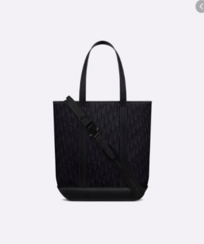 Black Voyage Dior Oblique Tote Bag