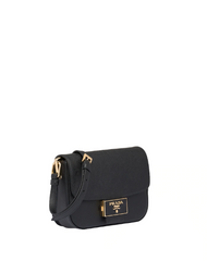 Prada Emblème Saffiano Leather Bag Black