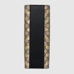 Gucci Padlock Small GG Bees Shoulder Bag Black