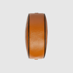 Gucci GG Marmont Mini Round Shoulder Bag Cognac