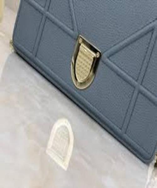 Diorama Calfskin Clutch Gris