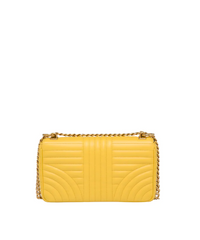 Prada Diagramme Medium Leather Bag Yellow