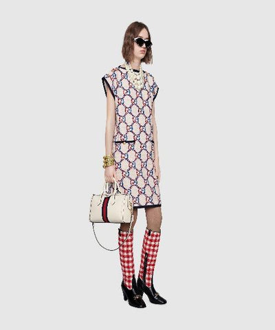 Gucci Ophidia Medium Top Handle Bag White