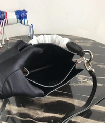 Prada Margit Leather Shoulder Bag Brown