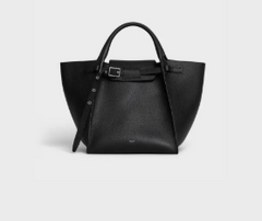 Celine Small Big Bag With Long Strap In Supple Grained Calfskin Black