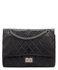 Chanel 2.55 Aged Calfskin Handbag Black