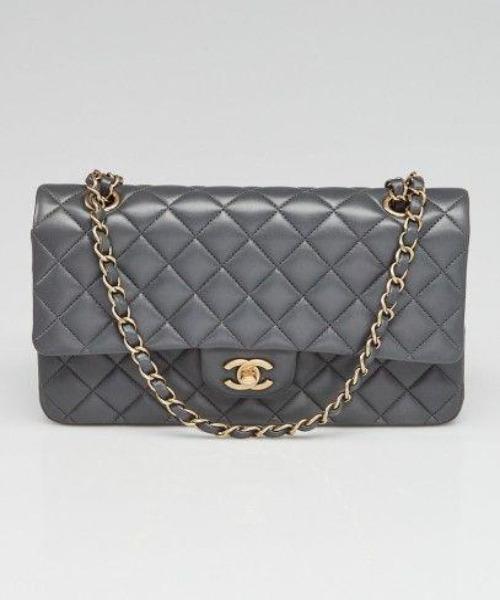Chanel Classic Medium Handbag Grey