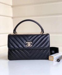 Chanel Flap Bag With Top Handle Black