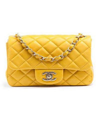 Chanel Mini Flap Bag Yellow
