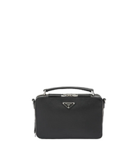 Prada Brique Saffiano Leather Bag Black