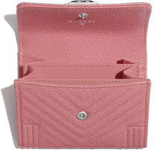 Chanel Boy Small Flap Wallet Pink