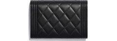 Chanel Boy Small Flap Wallet Black