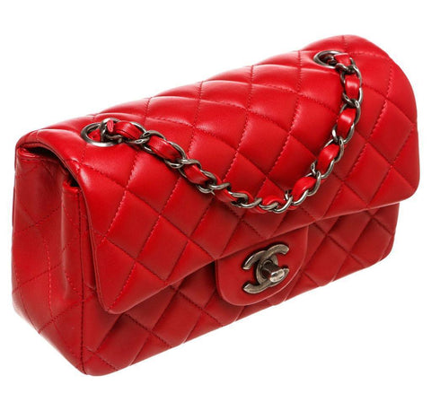 Chanel Classic Medium Handbag Red