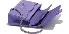 Chanel Classic Clutch With Chain – CWC Caviar purpul Gold-Toned