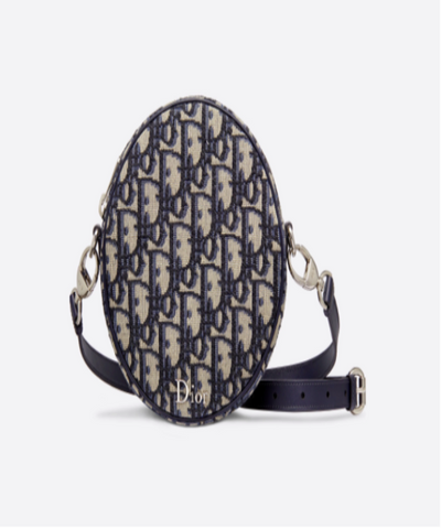 Baby Ball Bag Blue Dior Oblique Jacquard Canvas
