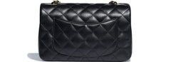 Chanel Classic Flap Maxi Black Lambskin-Gold Tone Metal