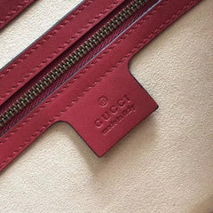 Gucci Queen Margaret Leather Bag Red