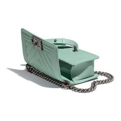 Chanel Boy Medium Caviar Leather Sky Blue