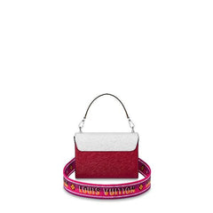 LV Twist MM Epi Blanc/Scarlet
