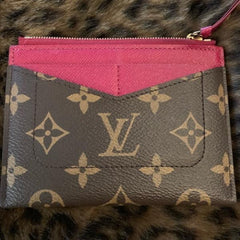 LV Zipped Card Holder Monogram Raisin Purple