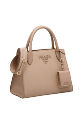 Prada Monochrome Saffiano Leather Bag Magnolia