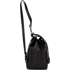 Fendi Black Leather Backpack