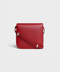 Celine Medium Classic Bag In Box Calfskin Red/Silver Hardware