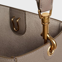 Celine Sangle Small Bucket Bag In Soft Grained Calfskin Taupe