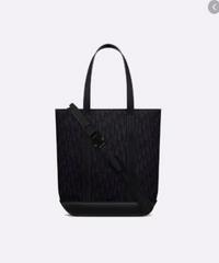 Black Voyage Dior Oblique Tote Bag