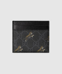 Gucci GG Card Case with Tiger Print