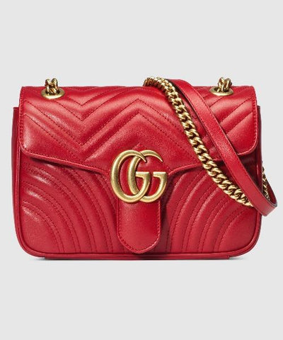 Gucci GG Marmont Small Shoulder Bag Red
