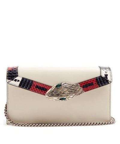 Gucci Lilith Leather Shoulder Bag White