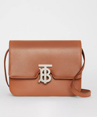 Burberry Small Leather TB Bag Brown
