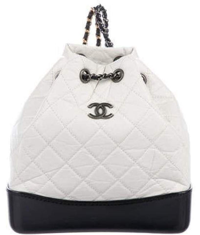 Chanel 2018 Small Gabrielle Backpack White