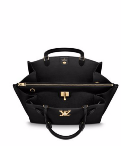 LV Lockmeto Handbag Luxury Leather Noir