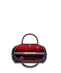 LV Montaigne BB Monogram Empreinte Leather Marine Rouge