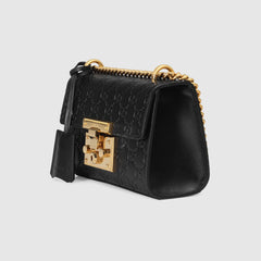 Gucci Padlock Small Signature Shoulder Bag Black